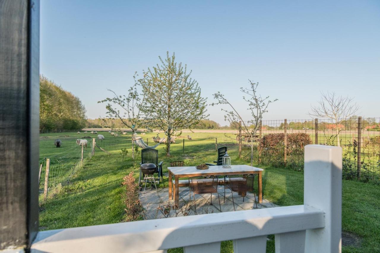 Pipowagen Elsebein Groningen Westerwolde Unieke Ligging Met Eigen Tuin En Vrij Uitzicht Over Veld Naar Natuurgebied Onstwedde Exterior foto